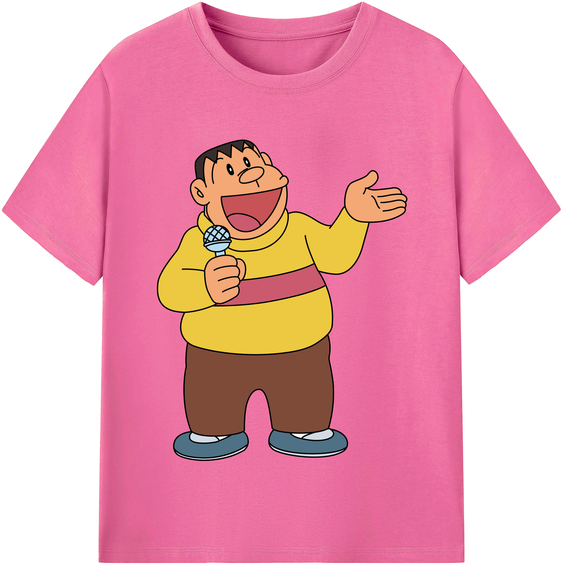 （画像用） ドラえもん 剛田武 Doraemon Gouta Takeshi レディースカジュアルプリントTシャツ（綿100％）